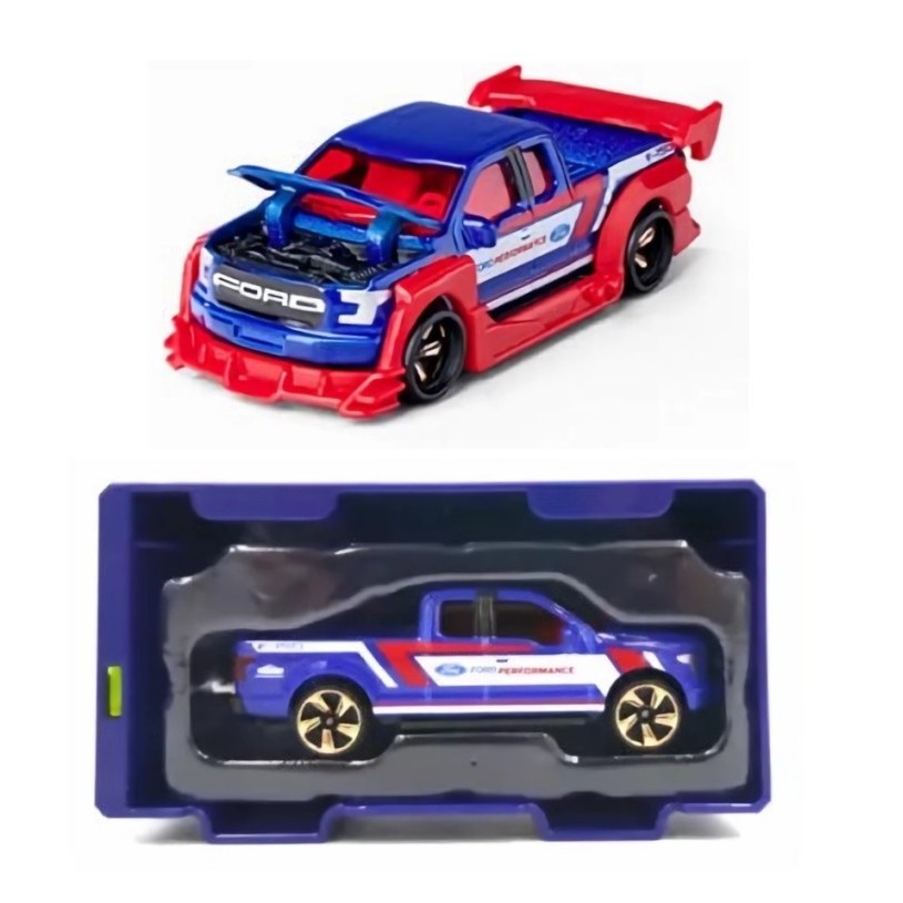 Majorette Tune Ups Series 3 Skala 1:64 Cool Ford F-150 Raptor "APHALRT TRUCK" Racing
