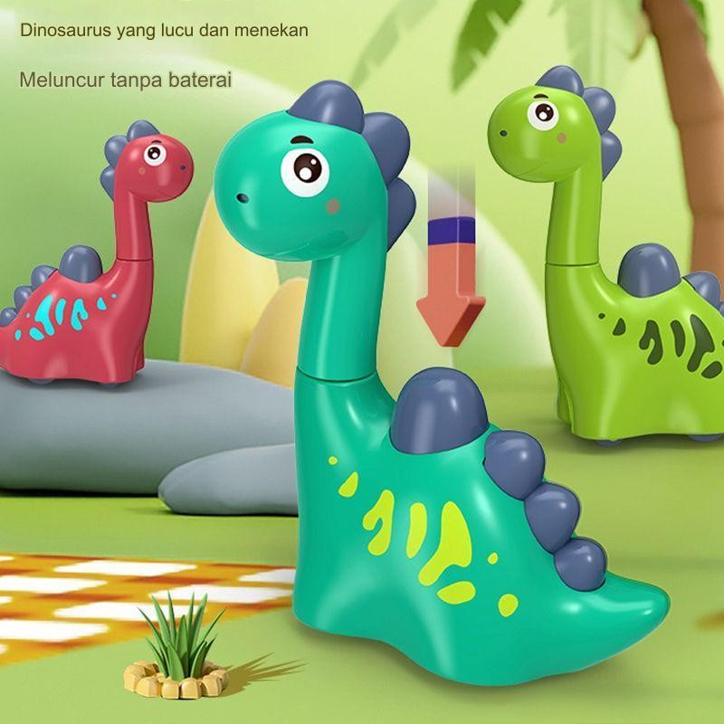 Mainan dinosaurus bisa jalan-Tekan untuk berjalan Dinosaurus mainan / Dinosaurus mainan bisa jalan
