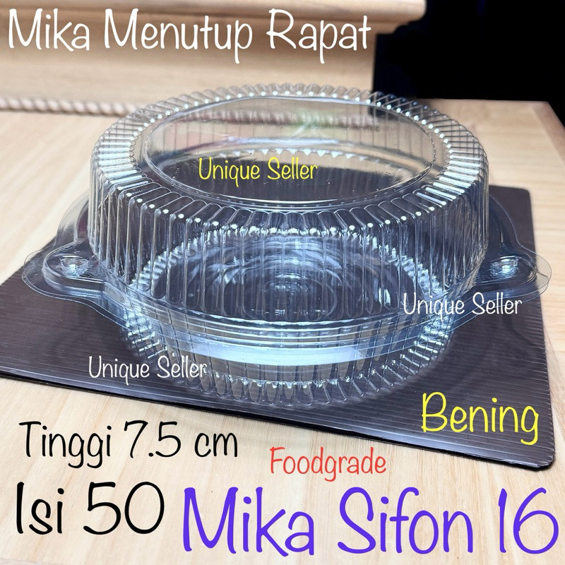 [Isi50] Mika Bolu Bulat Sifon 16 cm Tinggi 7.5 cm TX / Mika SF 1607 16-7 / Mika Bolu Bulat 16.5 16,5