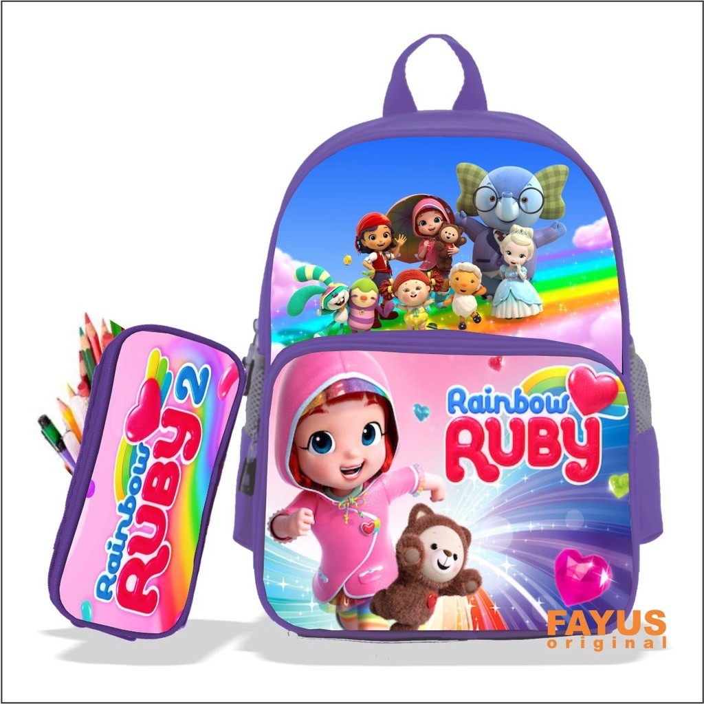 Terbaru Ada Harga promo Tas Sekolah Ransel Anak Perempuan Kelas TK-4 SD Karakter RUBY - Tas Ransel A