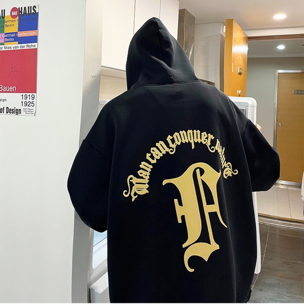 Navaca Hoodie Man Can Conquer Nature Tebal Premium Size M-5XL trend Korean style Oversize