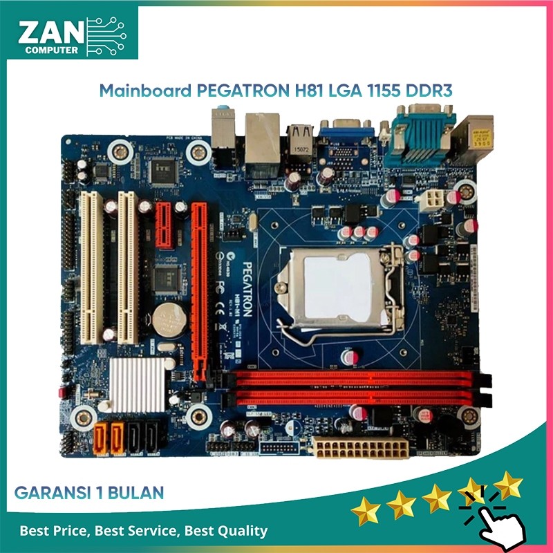 Mainboard H81 LGA 1150 Intel Pegatron DDR3 Support Gen4 / Motherboard H81 PC Gaming Mobo