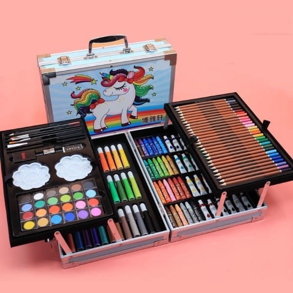 

CRAYON ART SET KOPER CRAYON MEWARNAI ANAK ALAT LUKIS SEKOLAH 145 PCS - PONY BLUE