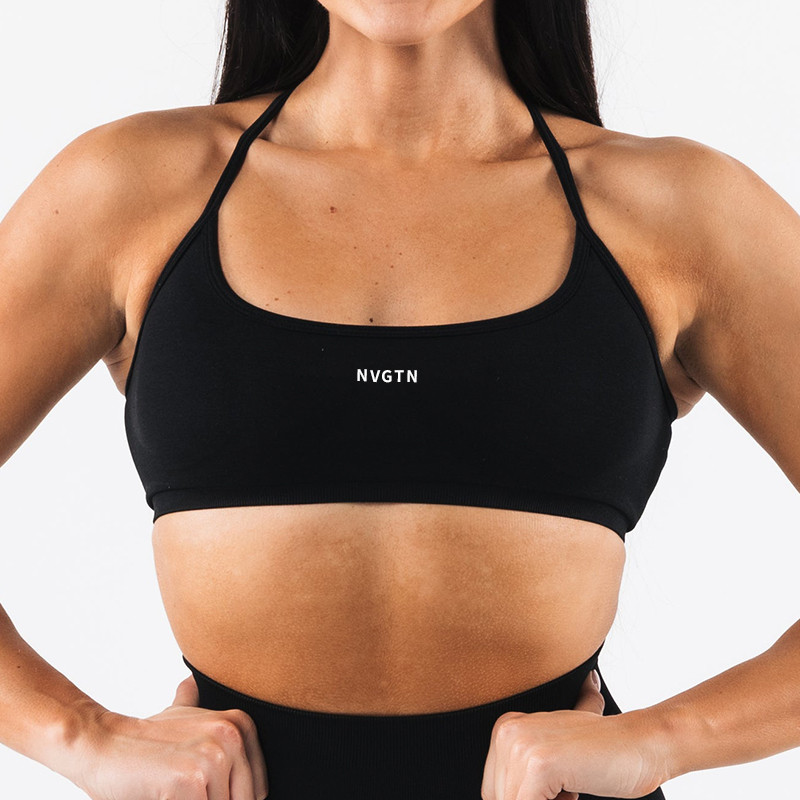 NVGTN Amplify Back Cross Bra Women Soft Workout Fitness Outfits Breathable Yoga Bra Gym Wear