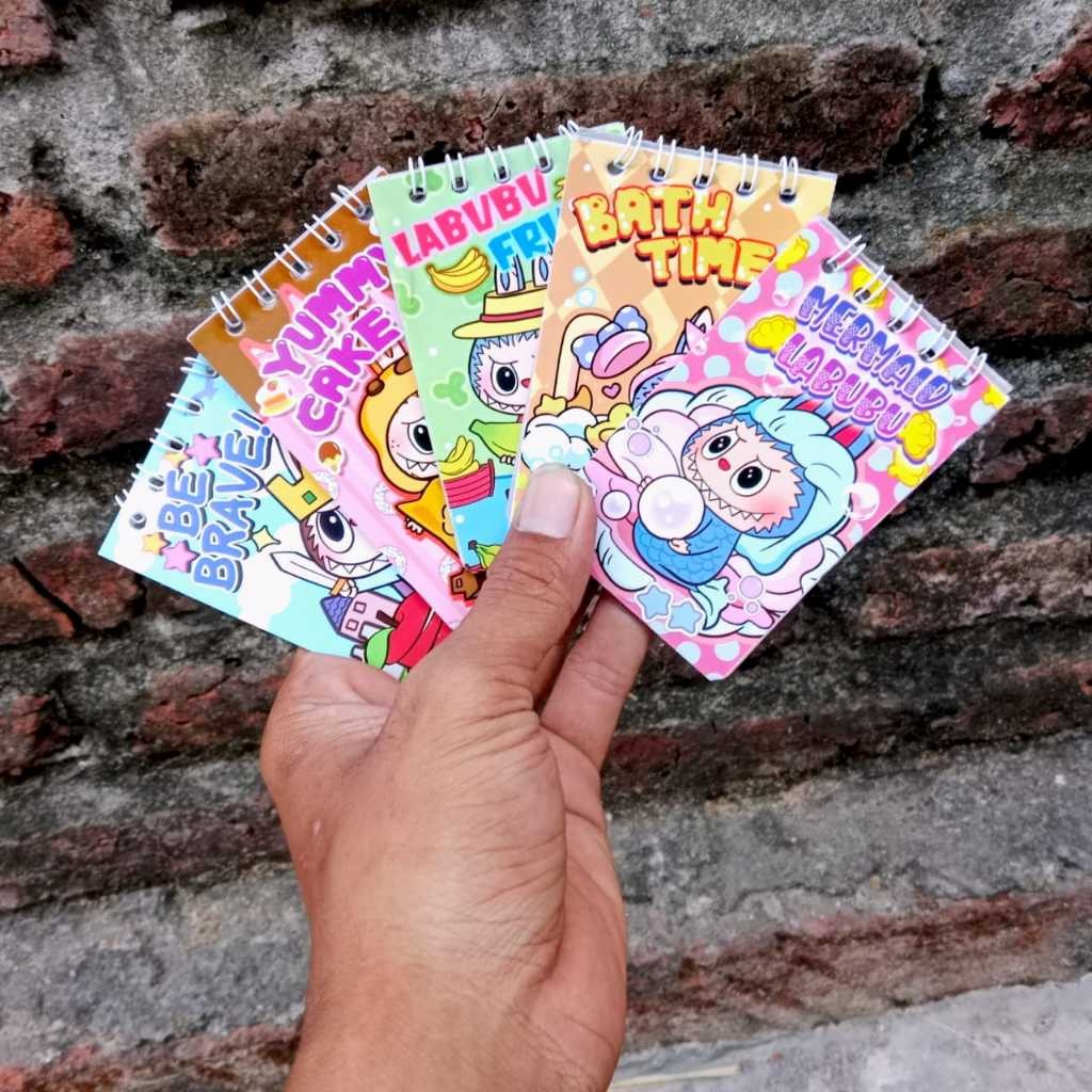 

BUKU SPIRAL KECIL LABUBU / MEMO NOTE SPIRAL LABUBU / MEMO SPIRAL LABUBU