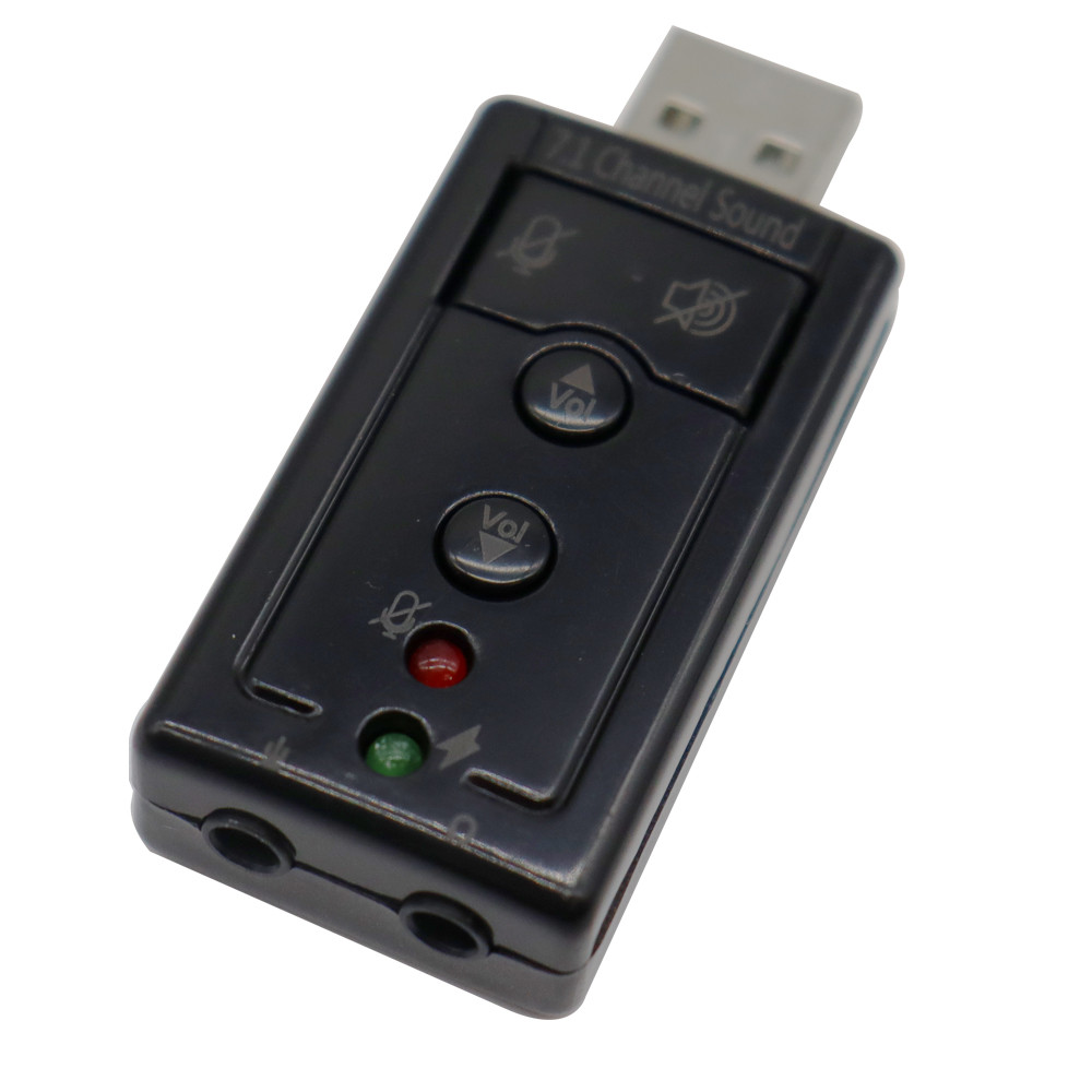 7.1 USB Stereo Audio Adapter Mini External Sound Card for Windows XP/2000/Vista/7 USB Audio Adapter 