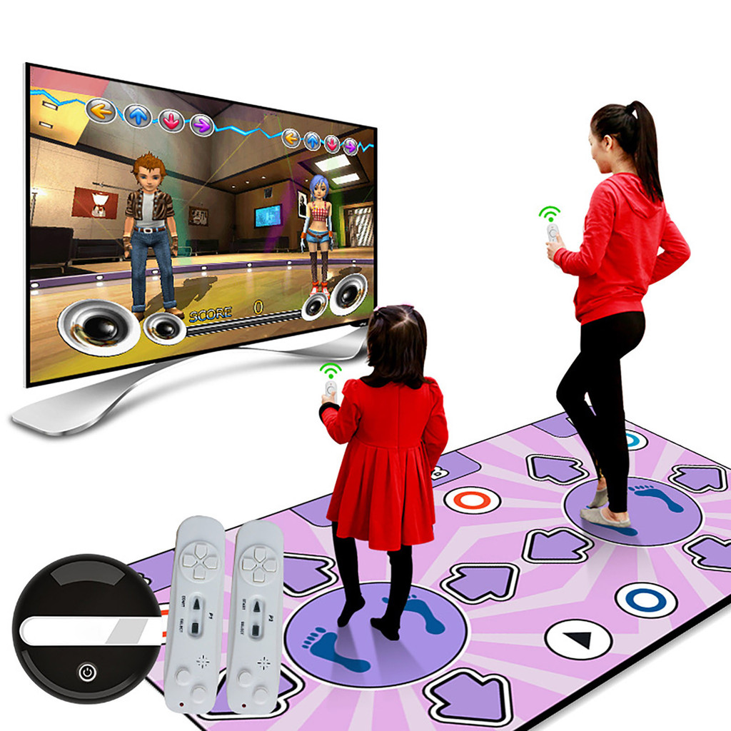 Double User Dance Mats Non-Slip Dance Step Pads Yoga Mat Sense Game English Menu For PC TV Remote Co