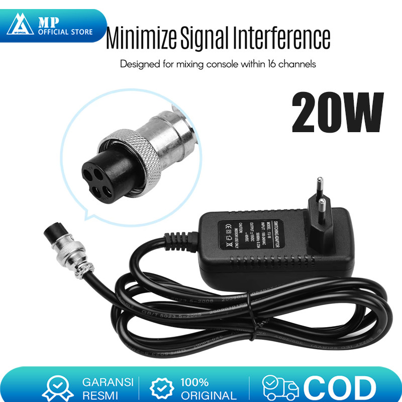 20W Adaptor Mixer Audio 4 Pin 220V Ashley AX8N,Alesis AX8N/AX8N V3 20W