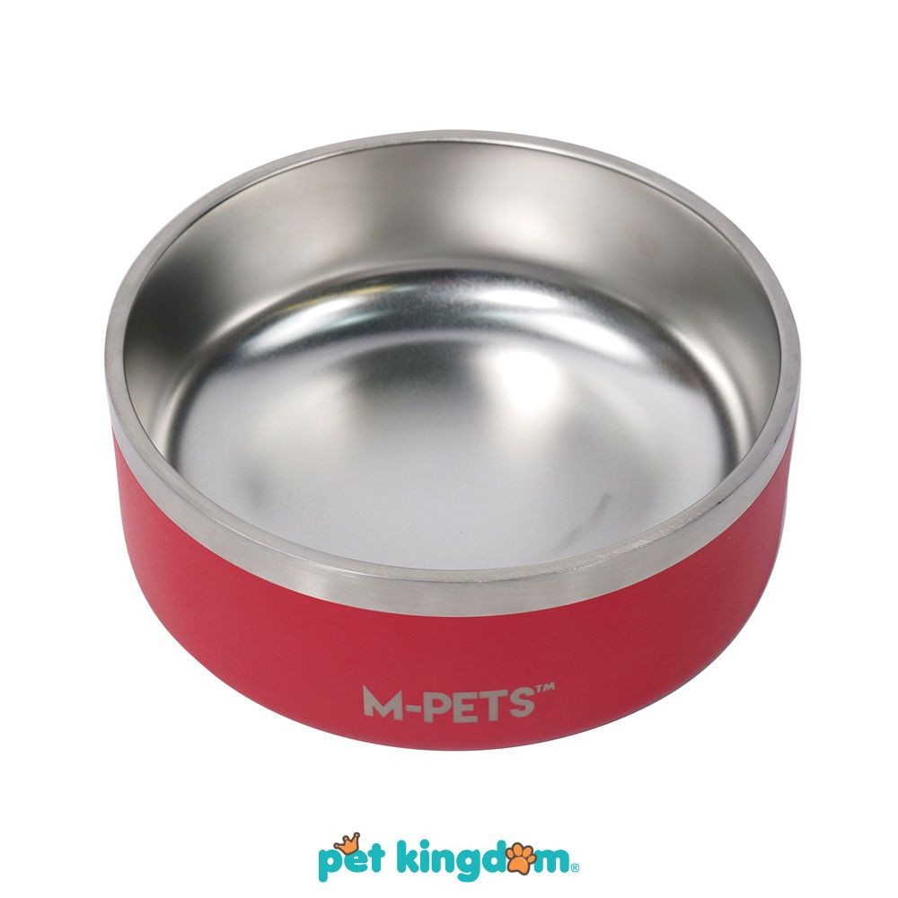 M-Pets 1.25 Ltr Tempat Makan Hewan Eskimo - Merah Wadah Makanan Hewan Pet Bowl Mangkok Anjing