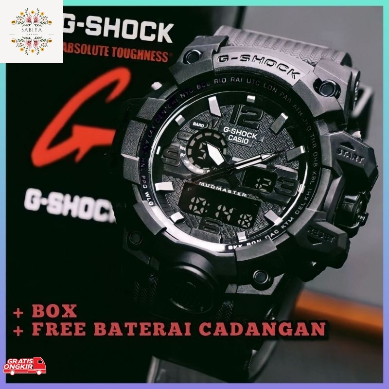 Jam Tangan Terkini / GRADE ORI - JAM TANGAN PRIA + BOX G-SHOCK SPORT DUALTIME CASIO . Water Resist G