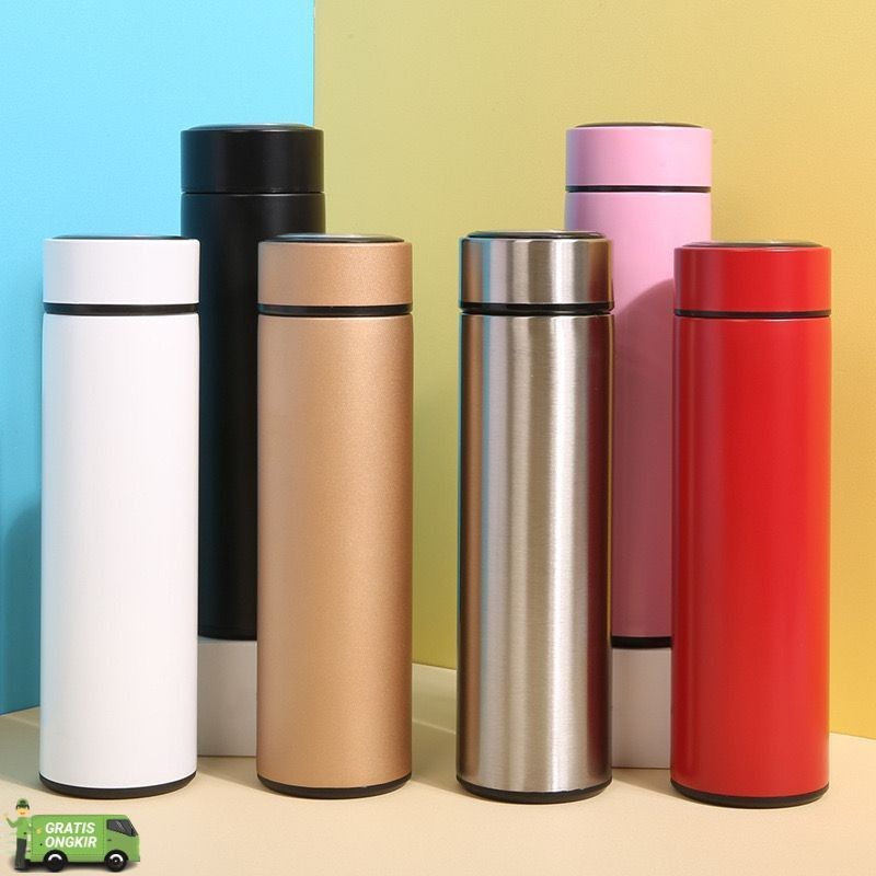 Termos Air Panas Mini LIFE + Box Tumbler Kopi Tempat Minum Thermos Kecil Botol Polos Vacum Tremos St