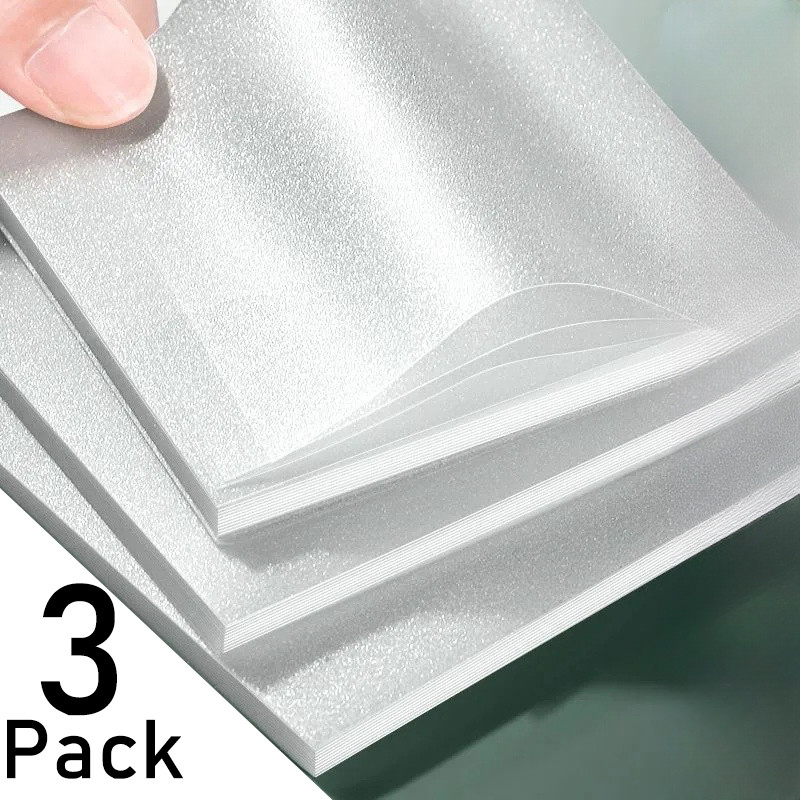 

1-3Packs Shinny Posted It Glitter Transparent Sticky Notebook Pads Notepads Clear Bookmark Read Book Stationery School Supplies