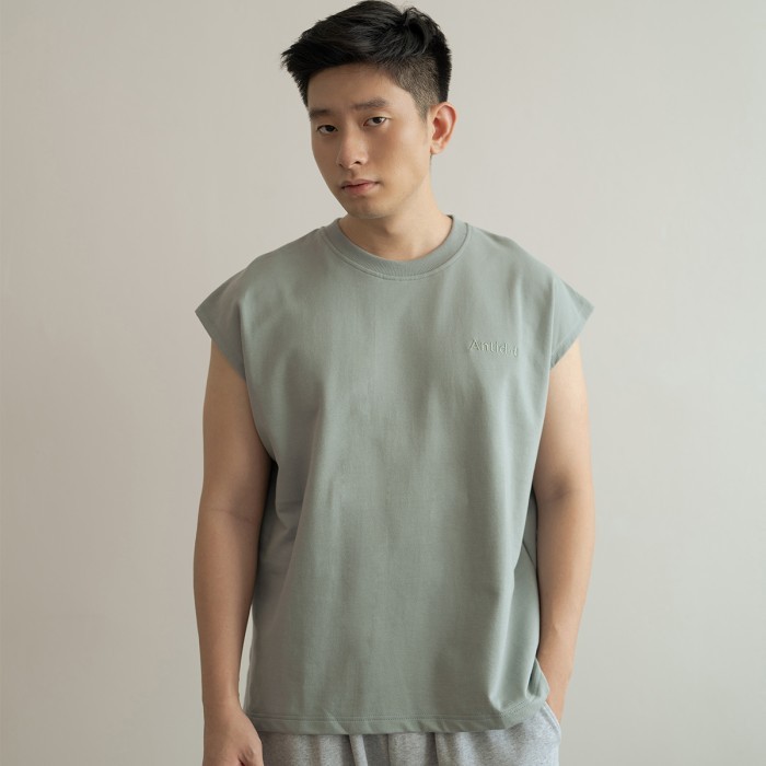 Signature Sleeveless Tee Antidot Studios - Abyss Black, XS/S