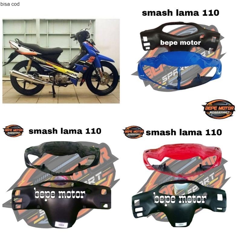 BATOK KEPALA DEPAN BELAKANG MOTOR SUZUKI SMASH 110 SMASH LAMA WARNA MERAH BIRU HITAM-SMASH 110 LAMA