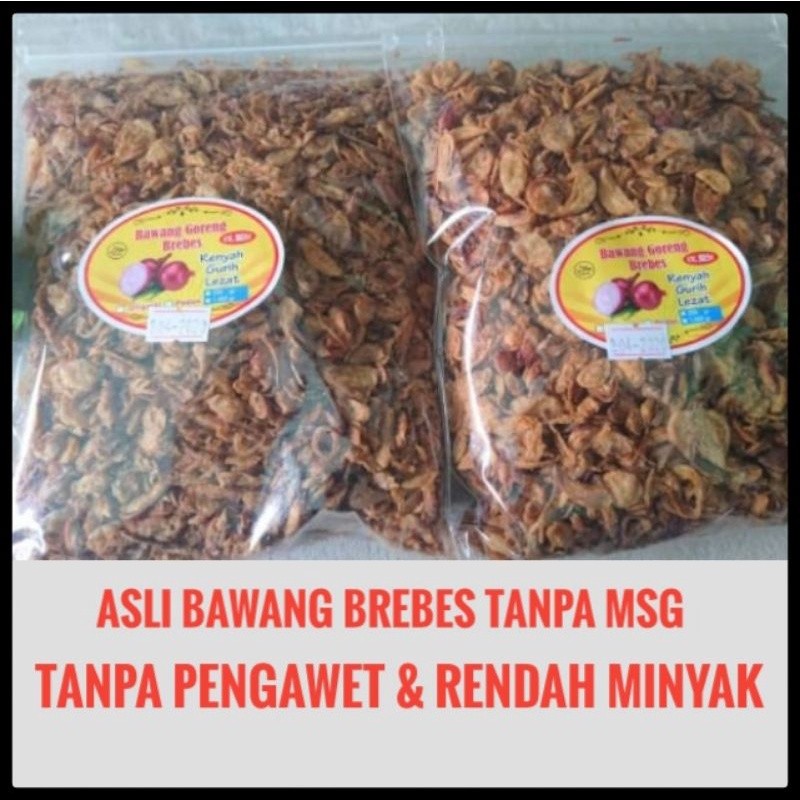 

Bawang goreng Brebes 250gr tanpa msg dan pengawet