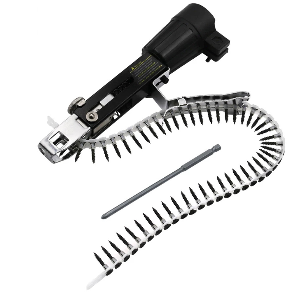 Automatic Screw Chain Nail Gun Adapter Screw Gun Adjustable Screw Length Suitable For Electric Drill