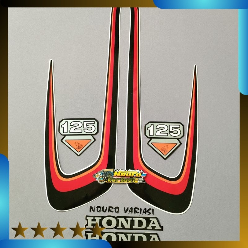 striping honda cb125 CB 125 jadul merah kualitas Lightnaziashop