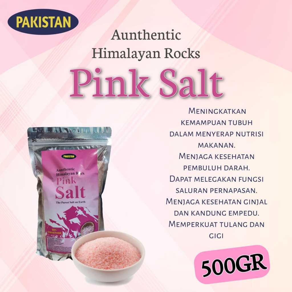 

GARAM HIMALAYA PAKISTAN - HIMALAYAN PINK SALT ORGANIC ORIGINAL Kemasan 500gr