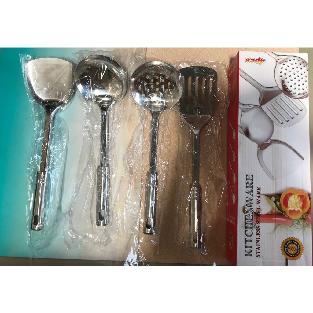 [ STAINLESS STEEL ] SPATULA SET STAINLESS STEEL ISI 4 / SUTIL SET