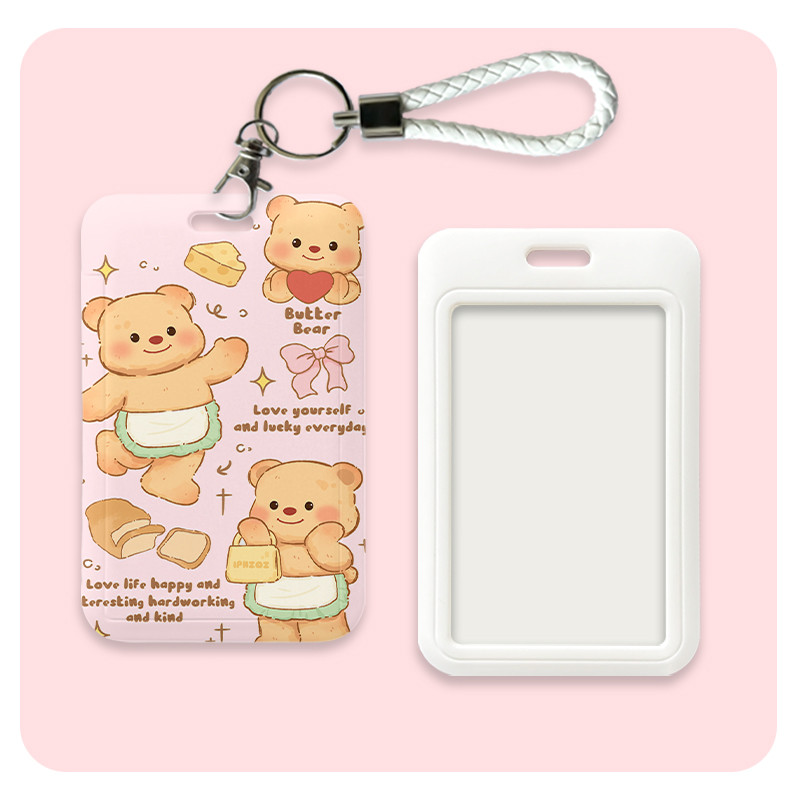 

ID Card holder/ Name tag gantungan kartu cute/Photocard/ Kartu akses MRT Busway lanyard