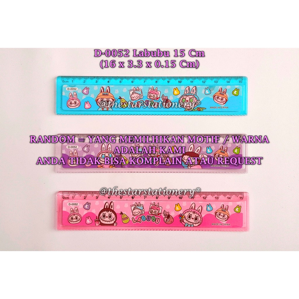 

(1 Biji) GROSIR Penggaris D-0052 Labubu / Penggaris 15 Cm Labubu / Penggaris Fancy Labubu