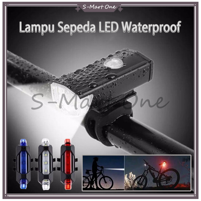 Lampu Sepeda Depan Belakang/Lampu Sepeda LED Waterproof /Lampu Sepeda LED