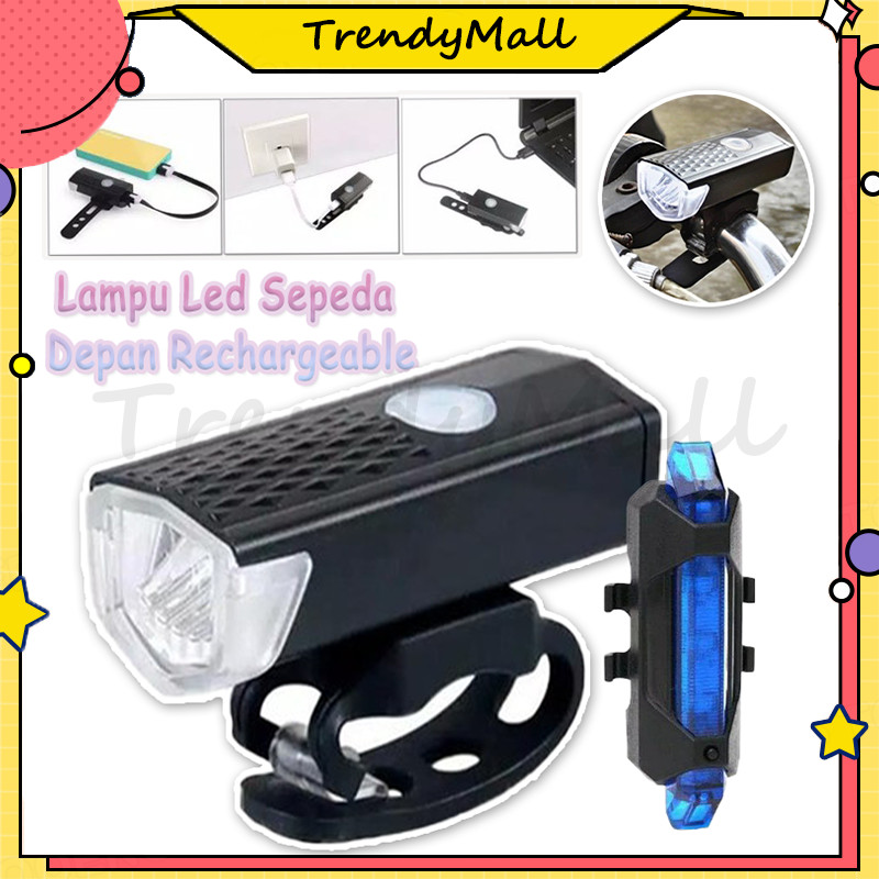 Lampu Led Sepeda Depan Rechargeable/Lampu Belakang Sepeda/Mini Lampu Depan Sepeda LED