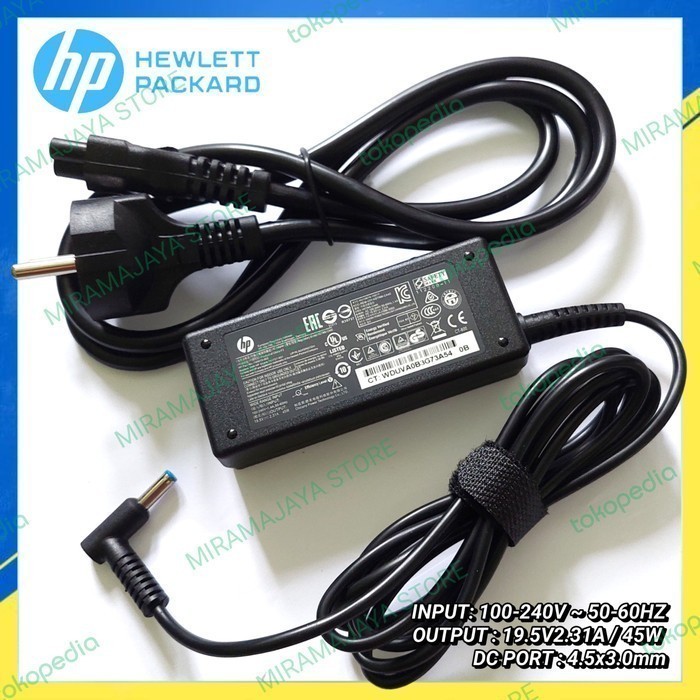 Charger Adaptor ORIGINAL Laptop HP
14s-dk1122au 14s-dk0157au 45Watt