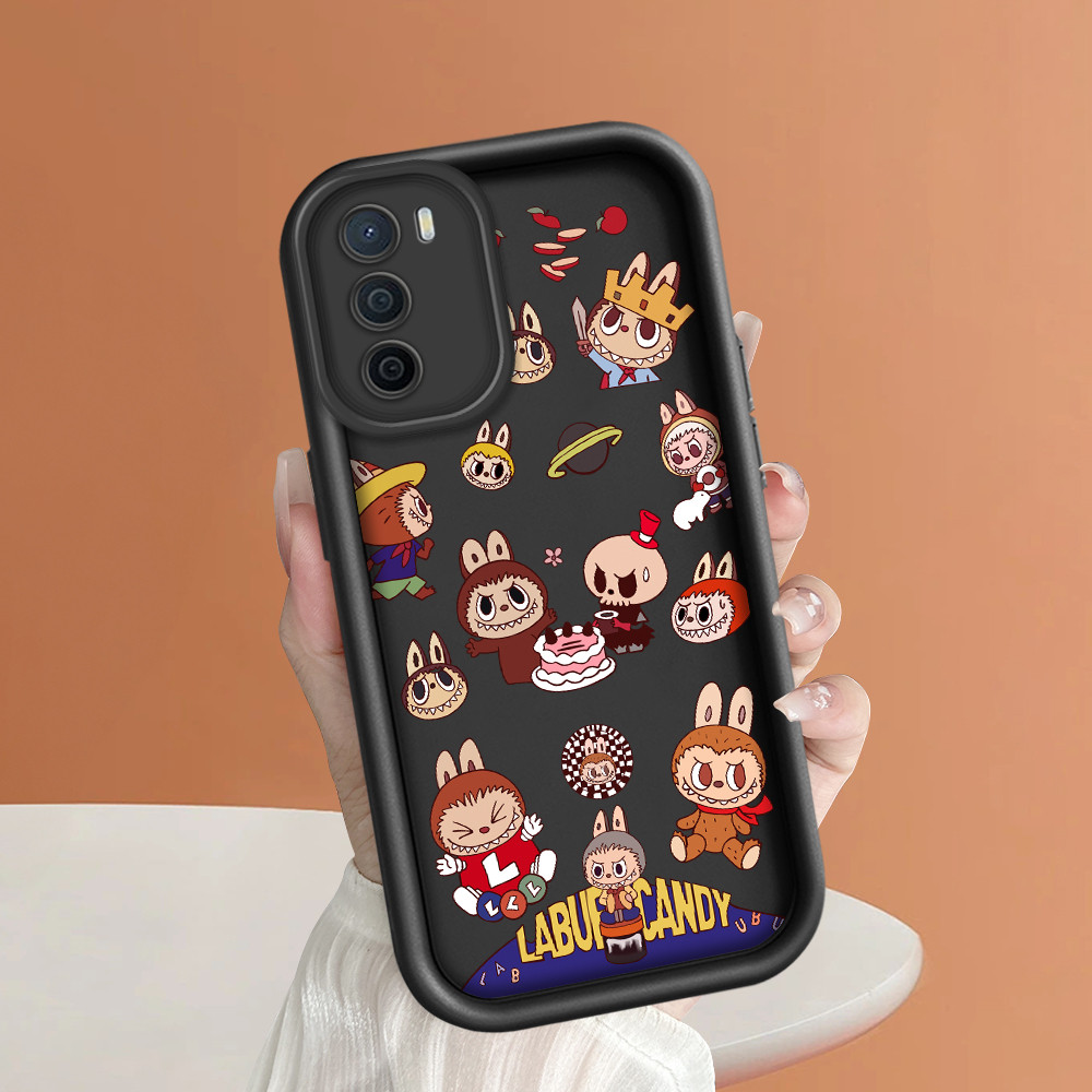 OPPO A16 A16S A54S Case Softcase Case lucu Cassing Casing Hp Kesing Soft Kartun Cute Labubu 3656