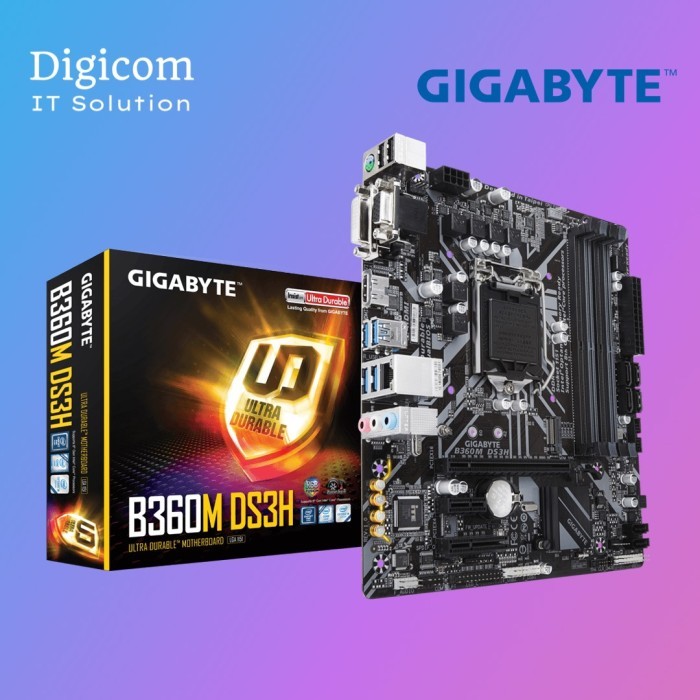 MOTHERBOARD GIGABYTE B360M-DS3H