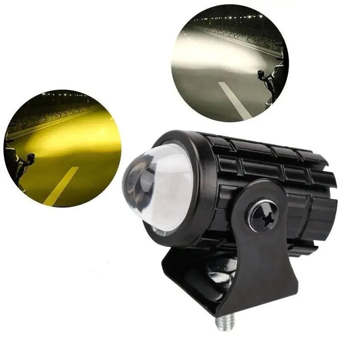 LAMPU TEMBAK MINI LASER V2 - D2 12 WATT V3 - D2 PUTIH KUNING - VIDOR