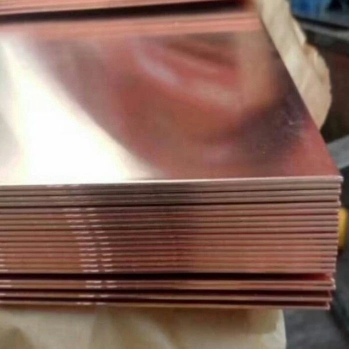 Plat tembaga lembaran 4mm x 100cm x 200cm - tembaga lembaran