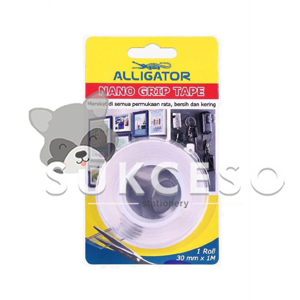 

ALLIGATOR Νano Tape Roll 3mm x 1m Double Adhesive Tape Transparant Elastis