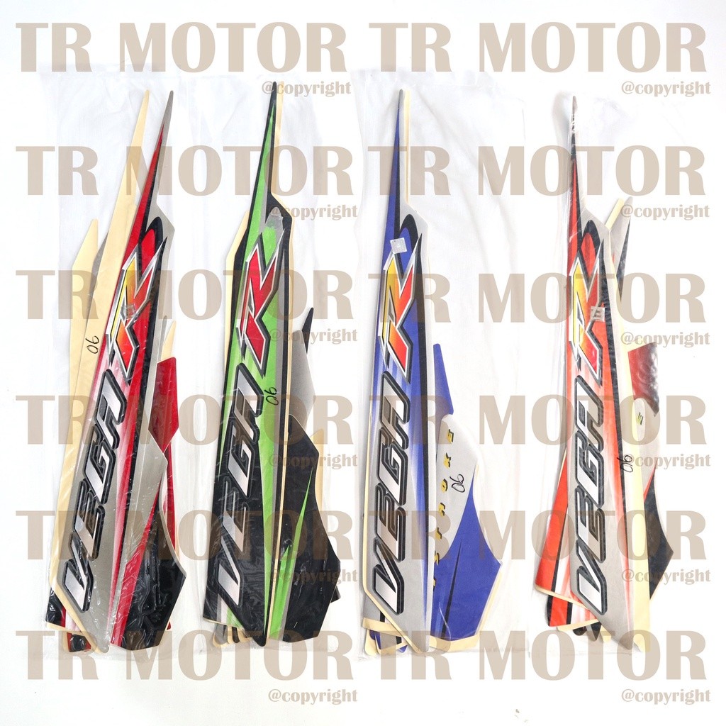 Stiker Motor Vega R New 2006 Sticker Striping Lis Full Set Motor STANDAR ORIGINAL
