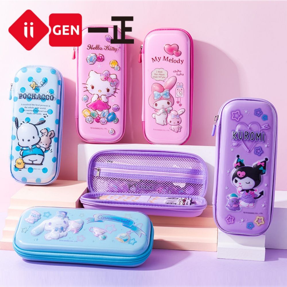 

Iigen Pencil Case Kawaii Sanrio Multifunction Cute EVA Bag Large Capacity Pencil Bag School Office Supplies Stationery 1pcs