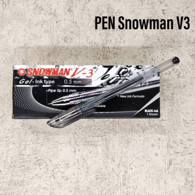 

(PRO_ATK) Bolpoint Snowman V3 Hitam