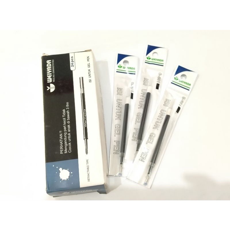 

[MS] (PAK) REFIL BOLPOINT WEIYADA G681 HITAM