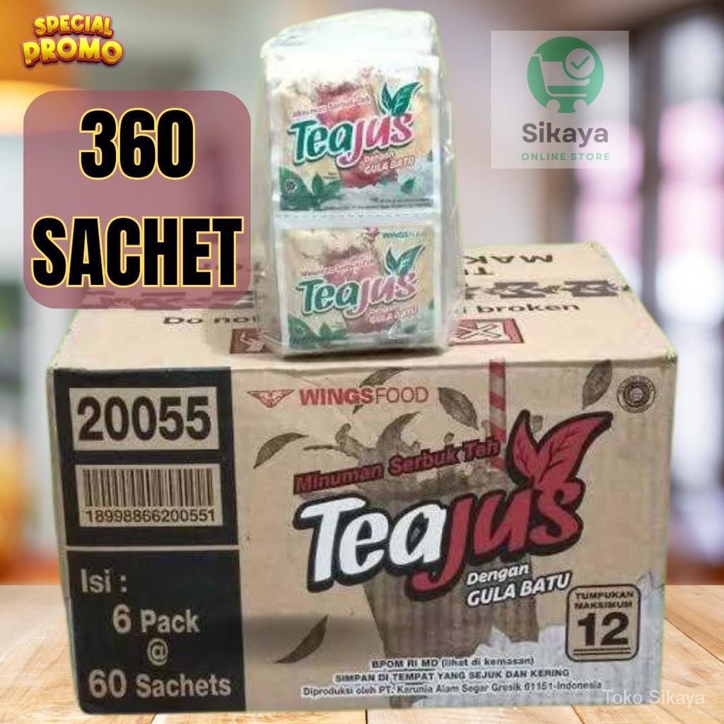 

1DUS TEA JUS GULA BATU (360 PCS) 6 PAK