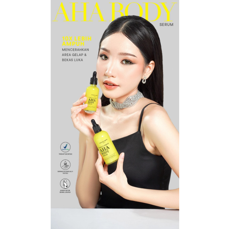 [COD] Body Serum white AHA 50 ml ll whitening & moisturizing skin ll serum pemutih badan