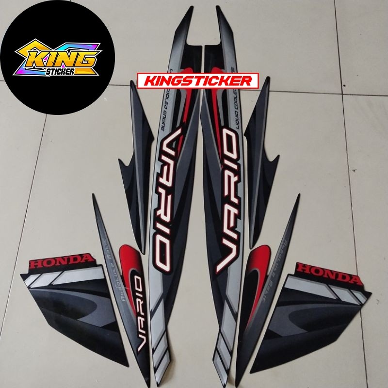 Striping Honda Vario 110 Karbu 2009 Hitam