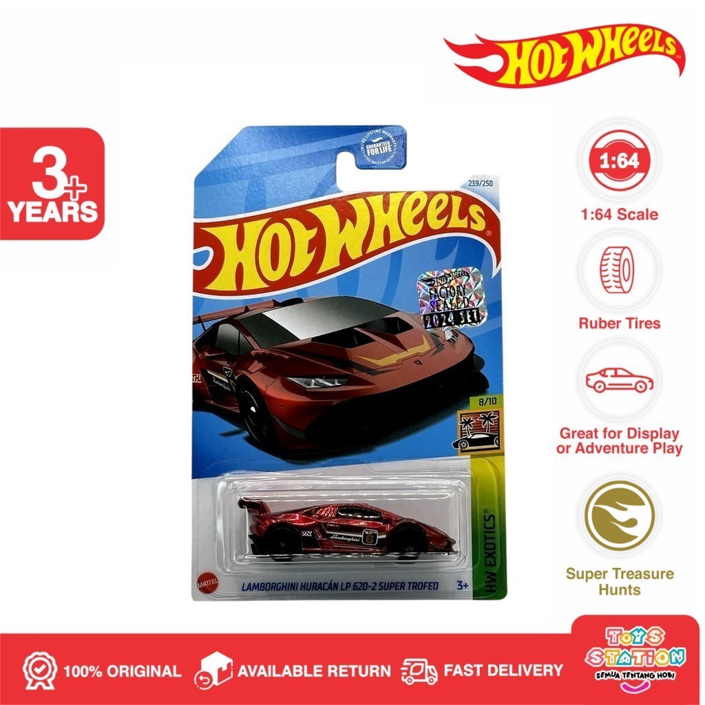 Hot Wheels Super Treasure Hunt Lamborghini Huracan LP 620-2 Super Trofeo THS - Factory Sealed 2024