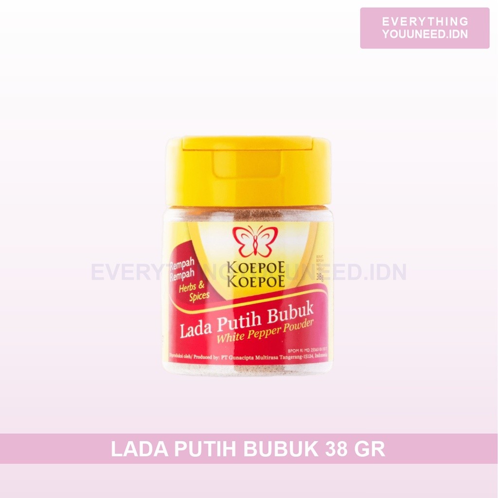 

Lada Putih Bubuk (K) 38 Gr Koepoe Koepoe
