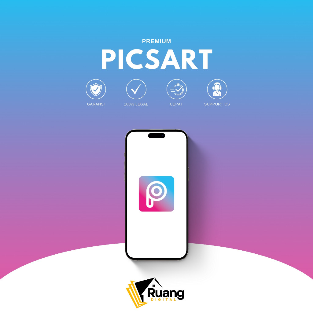 Picsart Premium Pro Gold Termurah Sejagad Raya