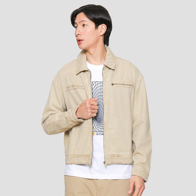 Nevada Embro Denim Jaket Pria 121758626