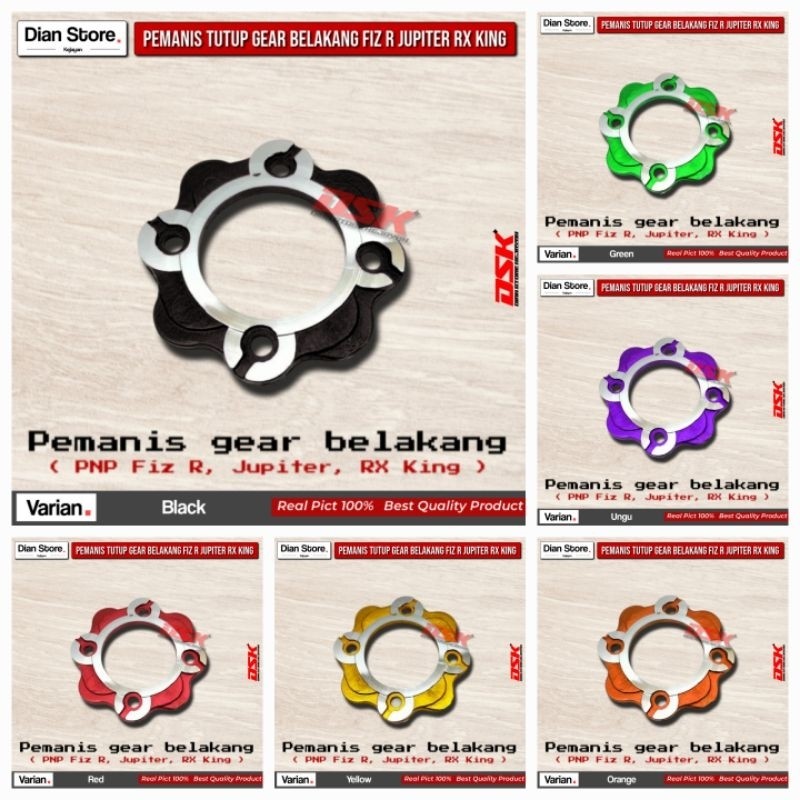 Pemanis tutup gear belakang fiz r Jupiter RX King Pemanis cover gear belakang Fiz R