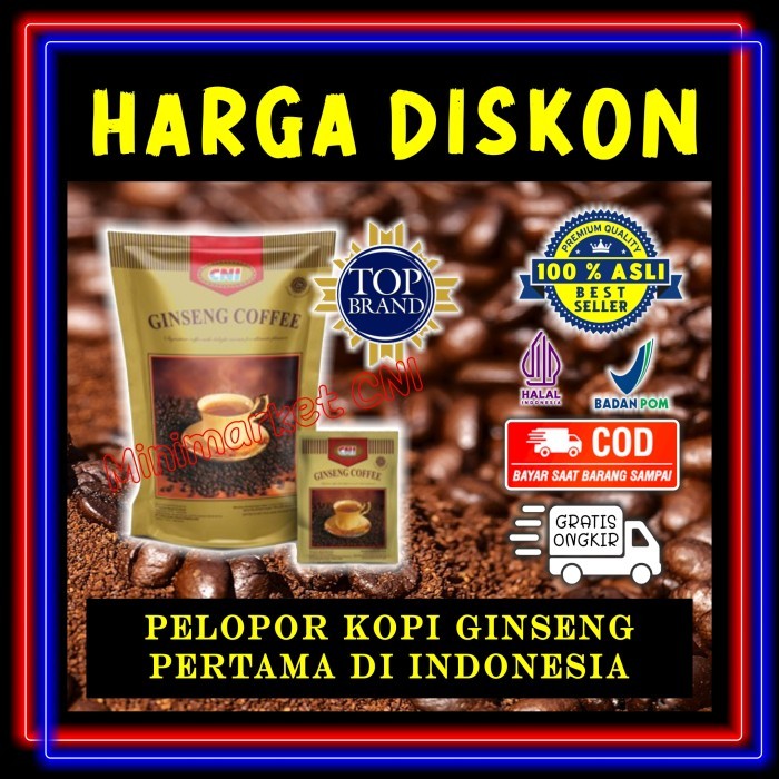 

[[NEW]]Promo CNI Ginseng Coffee - Pelopor Kopi Ginseng Pertama Di Indonesia, Kualitas Terbaik