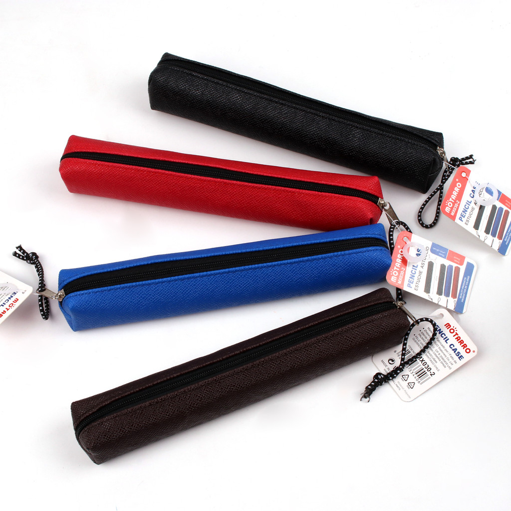 

MOTARRO 1Pcs Small Solid Color Simple Zipper Kawai Pencil Case Mini Pen Bags Papeleria Stationery for School Office Suppliers
