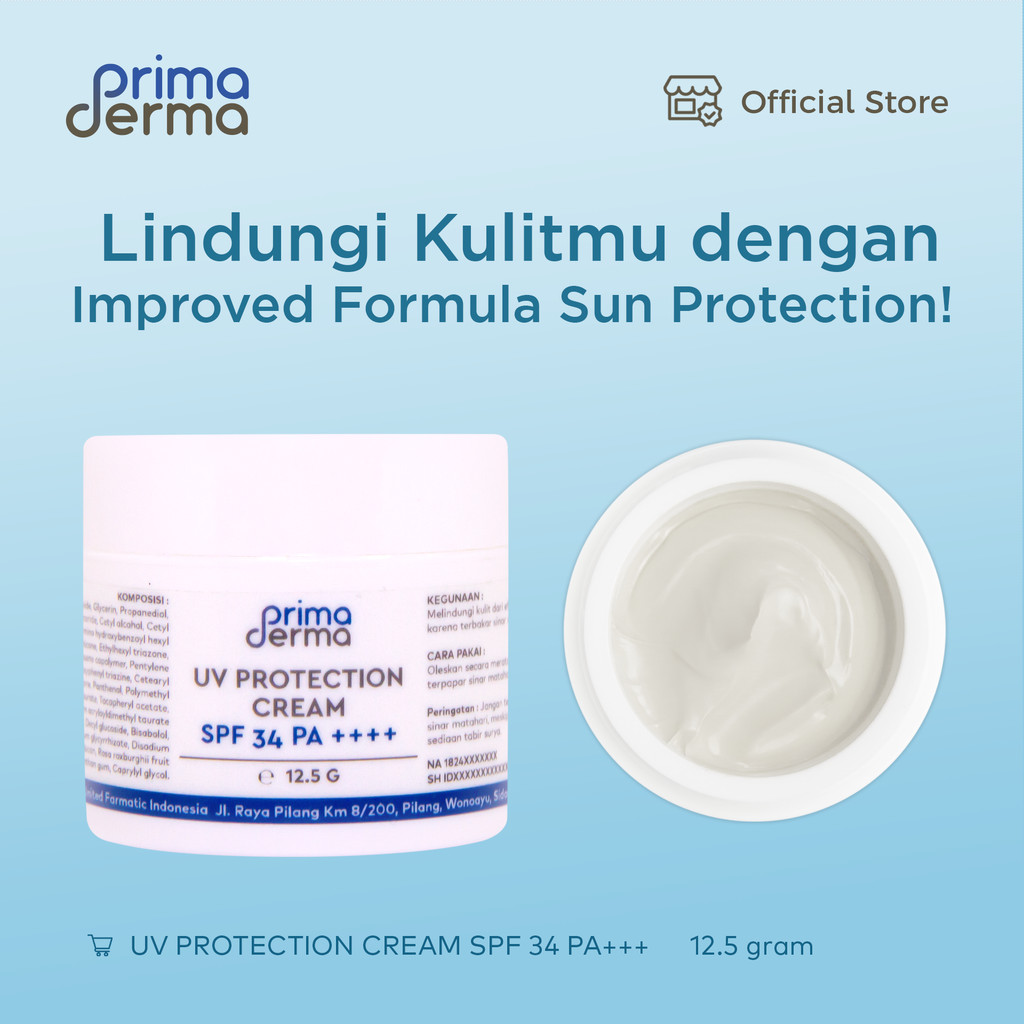 PRIMADERMA UV Protection Cream SPF 34 PA++++ 12.5 gr