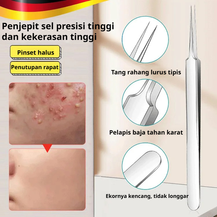 ⚡COD & Free Ongkir⚡Pinset Komedo Stainless Ori Set /Alat Pencet Komedo Dan Jerawat /Alat Komedo Dan 