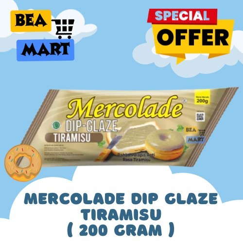 

Mercolade Dip Glaze TIRAMISU 200 gr | Topping Donat Cair Selai Manis DipGlaze Kemasan Pouch 200 gr